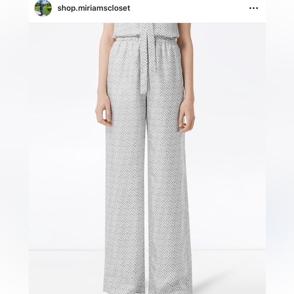Burberry silk pants worn once - Picture 1 of 3